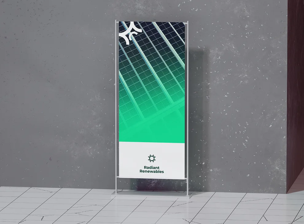 Radiant Renewables branded banner